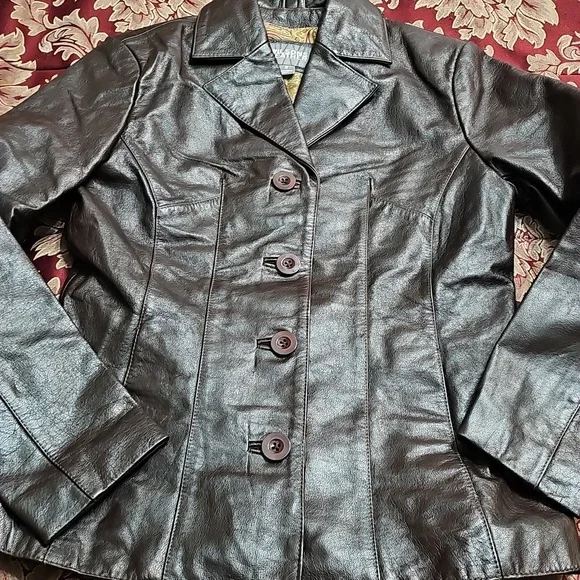Wilsons Leather Brown Leather Jacket Small - Picture 9 of 9